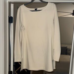 Cream Long Sleeve Top